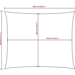 vidaXL - Zonnezeil - Crème - 4 x 6 m