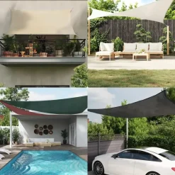 vidaXL - Zonnezeil - Wit - 3.6 x 3.6 m