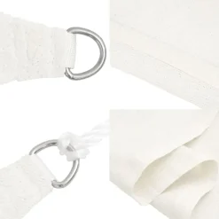 vidaXL - Zonnezeil - Wit - 3.6 x 3.6 x 3.6 m