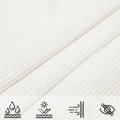 vidaXL - Zonnezeil - Wit - 3.6 x 3.6 x 3.6 m