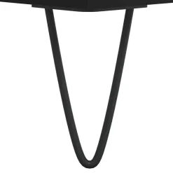 vidaXL - Zwart Wastafelonderkast - 1 deur 4 lades - Bewerkt hout - 80x33x60 cm