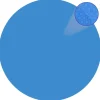 vidaXL - Zwembadzeil - Blauw - Kunststof