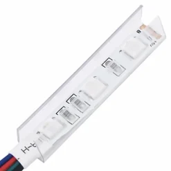 vidaXL - Zwevend LED TV-meubel glas legplank - Wit - 40x28.5x40 cm