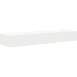 vidaXL - Zwevend LED TV-meubel met lade - Wit - Hout - 60x35x15.5 cm - 2 stuks