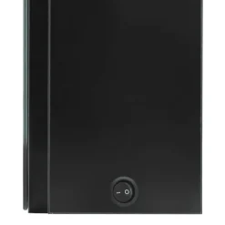 vidaXL Badkamerkast met spiegel LED 50x13x70 cm glanzend zwart