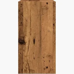 vidaXL Bijzettafel met opbergruimte - Oud hout - Bewerkt hout - 50x26x50 cm