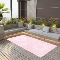 vidaXL Buitenkleed 80x150 cm PP roze