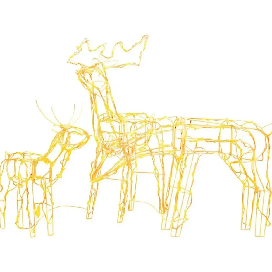 vidaXL 3-delige Kerstverlichting rendieren 229 LED's