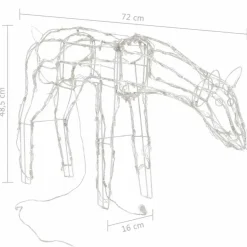 vidaXL 3-delige Kerstverlichting rendieren 229 LED's