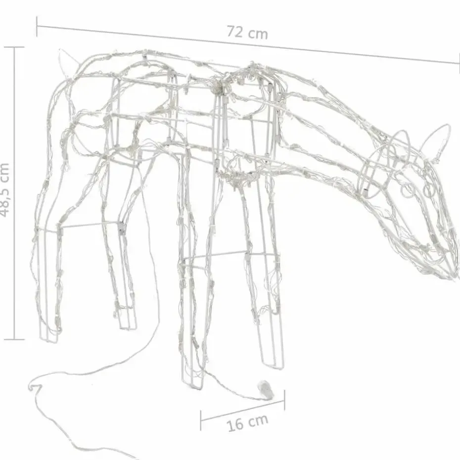 vidaXL 3-delige Kerstverlichting rendieren 229 LED's
