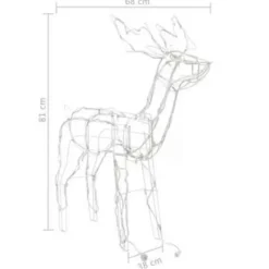 vidaXL 3-delige Kerstverlichting rendieren 229 LED's