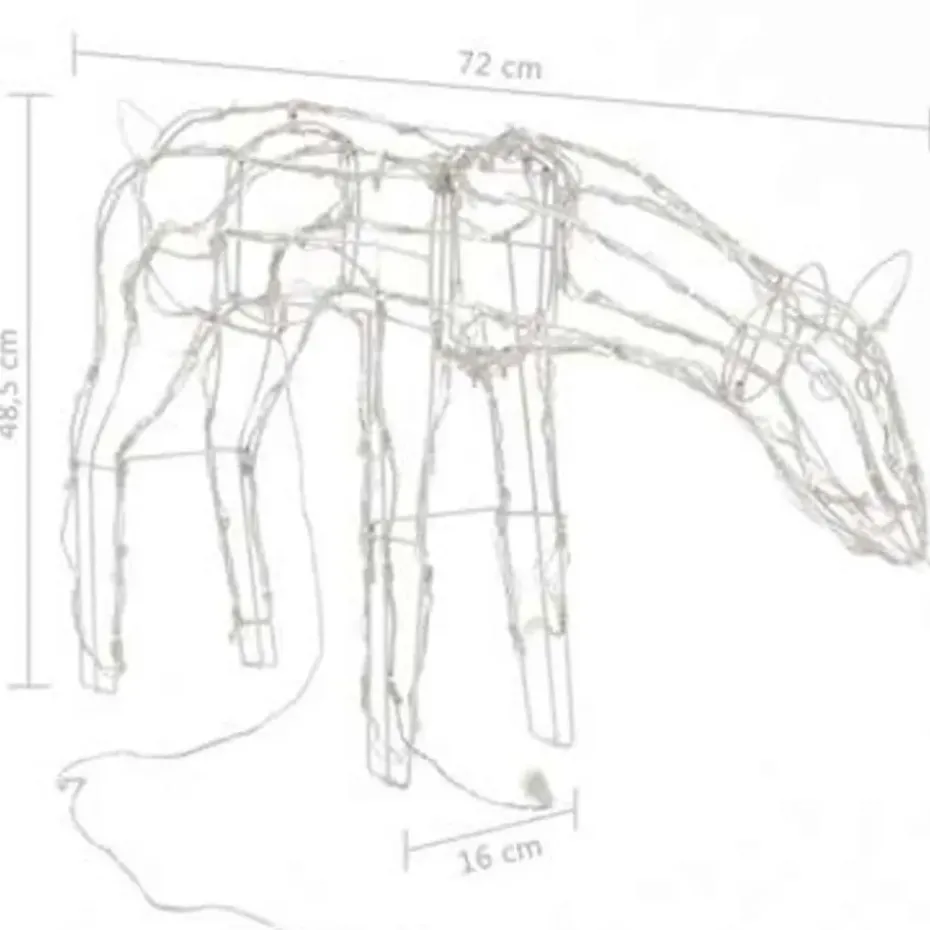 vidaXL 3-delige Kerstverlichting rendieren 229 LED's