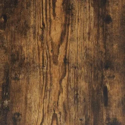 vidaXL Eettafel - Gerookt eiken - Bewerkt hout - 140x74.5x76 cm