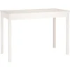 vidaXL Eettafel - Rechthoekige tafel - Wit - Massief grenenhout - 110x55 cm