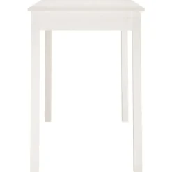 vidaXL Eettafel - Rechthoekige tafel - Wit - Massief grenenhout - 110x55 cm