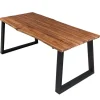 vidaXL Eettafel 170x90x75 cm massief acaciahout