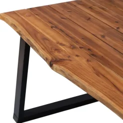 vidaXL Eettafel 170x90x75 cm massief acaciahout