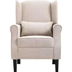 VIDAXL Fauteuil stof beige