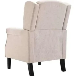 VIDAXL Fauteuil stof beige