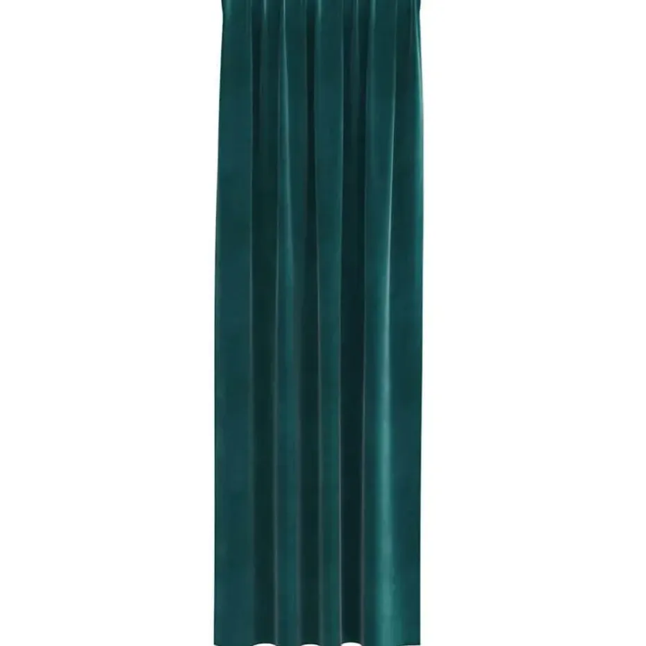 vidaXL Gordijnen - Verduisterend - 140x245 cm - Donkergroen - Fluweel - 2 Stuks