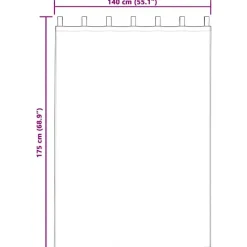 vidaXL Gordijnen met lussen - Verduisterend - Zwart Fluweel - 140x175 cm - 2 St.