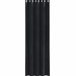 vidaXL Gordijnen met ringen - Verduisterend - Zwart Fluweel - 140x245 cm - 2 St.