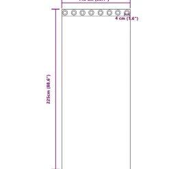 vidaXL Gordijnen met ringen - Verduisterend - Zwart Fluweel - 140x225 cm - 2 St.