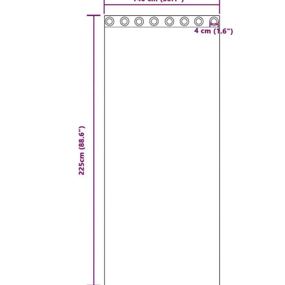 vidaXL Gordijnen met ringen - Verduisterend - Zwart Fluweel - 140x225 cm - 2 St.