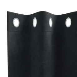 vidaXL Gordijnen met ringen - Verduisterend - Zwart Fluweel - 140x225 cm - 2 St.