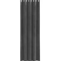 vidaXL Gordijnen met ringen - Lichtgrijs - 140x225 cm - Fluweel - 2 Stuks