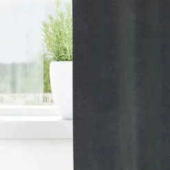 vidaXL Gordijnen met ringen - Lichtgrijs - 140x140 cm - Fluweel - 2 Stuks