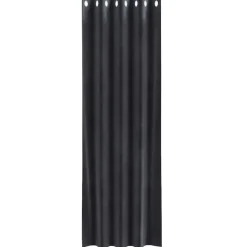 vidaXL Gordijnen met ringen - Donkergrijs - 140x225 cm - Fluweel - 2 Stuks