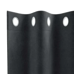 vidaXL Gordijnen met ringen - Donkergrijs - 140x225 cm - Fluweel - 2 Stuks