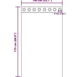 vidaXL Gordijnen met ringen - Verduisterend - Zwart Fluweel - 140x175 cm - 2 St.