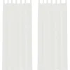 vidaXL Gordijnen van voile met lussen - Wit - 140x260 cm - Stof - 2 Stuks