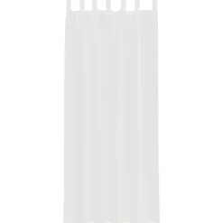 vidaXL Gordijnen van voile met lussen - Wit - 140x260 cm - Stof - 2 Stuks