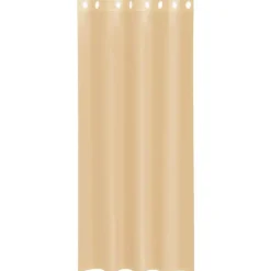 vidaXL Gordijnen van voile met ringen - Zand - 140x245 cm - Stof - 2 Stuks