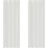 vidaXL Gordijnen van voile met ringen - Wit - 140x260 cm - Stof - 2 Stuks