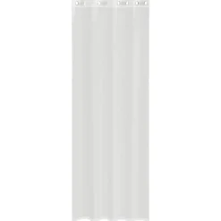 vidaXL Gordijnen van voile met ringen - Wit - 140x260 cm - Stof - 2 Stuks