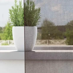 vidaXL Gordijnen van voile met ringen - Bruin - 140x260 cm - Stof - 2 Stuks