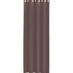 vidaXL Gordijnen van voile met ringen - Bruin - 140x260 cm - Stof - 2 Stuks