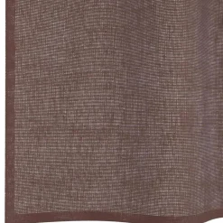 vidaXL Gordijnen van voile met ringen - Bruin - 140x260 cm - Stof - 2 Stuks