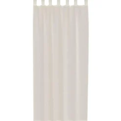 vidaXL Gordijnen van voile met lussen - Crème - 140x245 cm - Stof - 2 Stuks