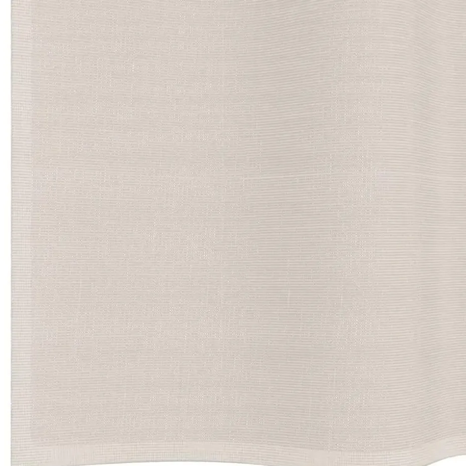 vidaXL Gordijnen van voile met lussen - Crème - 140x245 cm - Stof - 2 Stuks