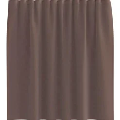 vidaXL Gordijnen van voile met roedezakken - Bruin - 140x140 cm - Stof - 2 Stuks