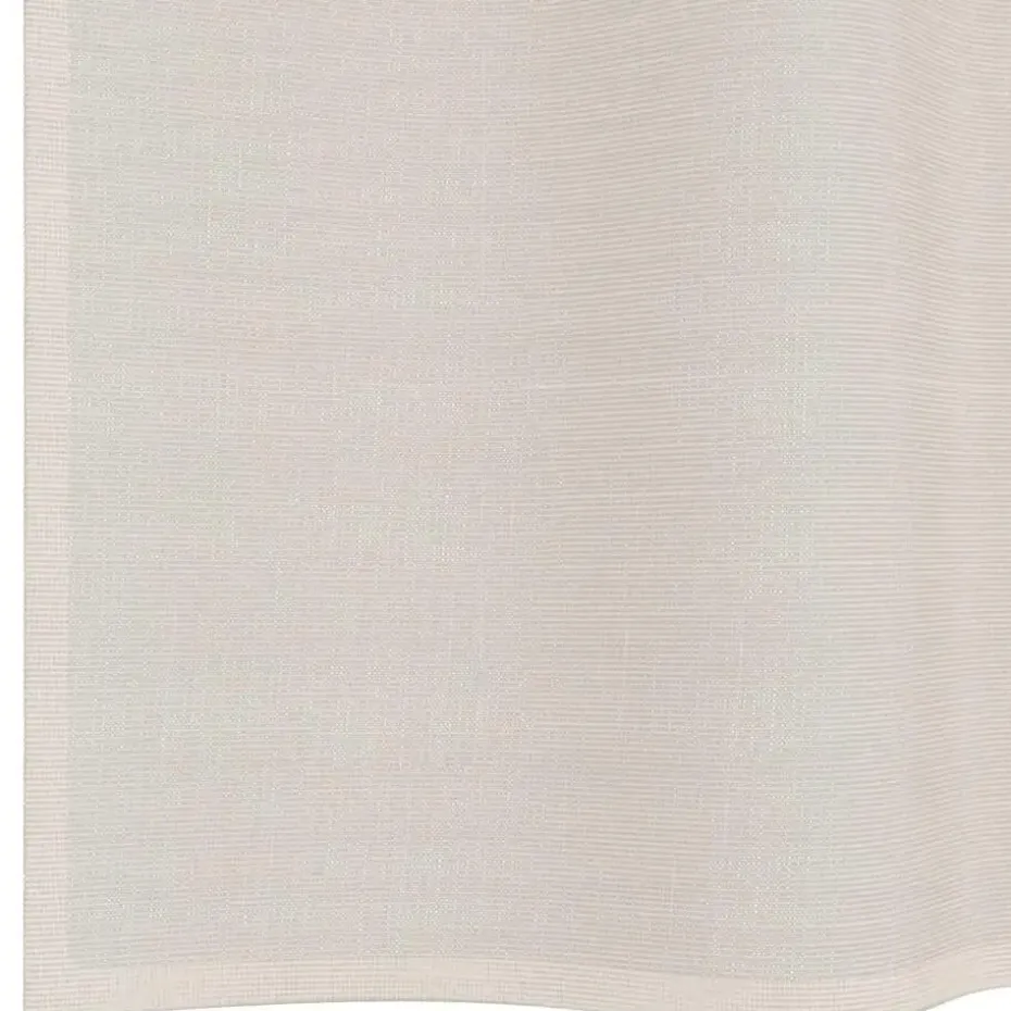 vidaXL Gordijnen van voile met lussen - Crème - 140x225 cm - Stof - 2 Stuks