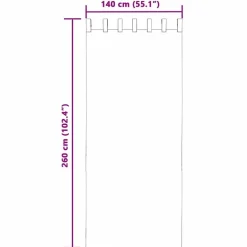 vidaXL Gordijnen van voile met lussen - Lichtroze - 140x260 cm - Stof - 2 Stuks