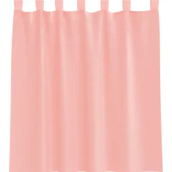 vidaXL Gordijnen van voile met lussen - Roze - 140x140 cm - Stof - 2 Stuks
