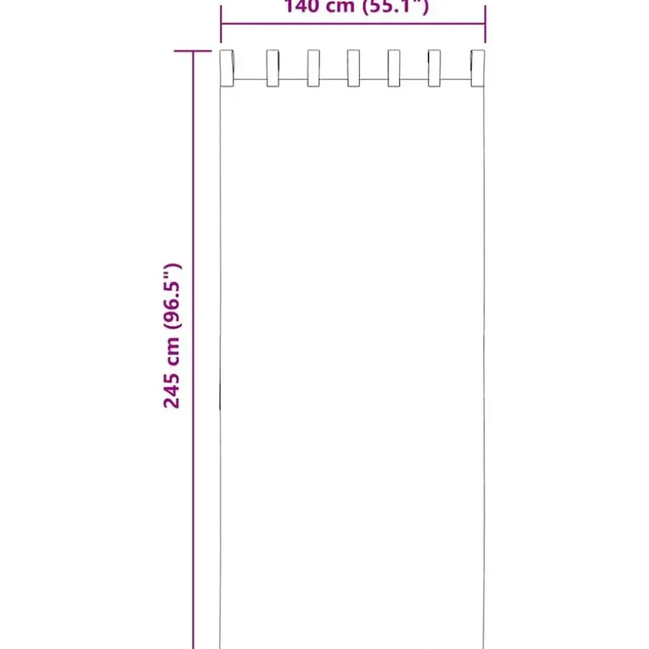 vidaXL Gordijnen van voile met lussen - Roze - 140x245 cm - Stof - 2 Stuks