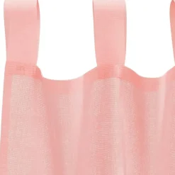 vidaXL Gordijnen van voile met lussen - Roze - 140x245 cm - Stof - 2 Stuks